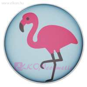 8mm Novelty Flamingó, Natúr Fülbevaló - STUDEX