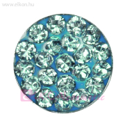 8mm Novelty Március Akvamarin, Natúr Fülbevaló - STUDEX