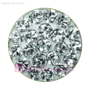 8mm Novelty Április Kristály, Aranyozott Fülbevaló - STUDEX