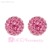 8mm Fireball Rózsaszín, Natúr Fülbevaló - STUDEX