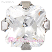 5X5mm Karmos Cubic Cirkónia, Natúr Fülbevaló - STUDEX