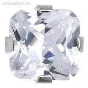 5mm Karmos Cubic Cirkónia Neon Zöld, Natúr Fülbevaló - STUDEX