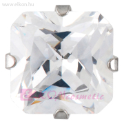 8X8mm Karmos Cubic Cirkónia, Natúr Fülbevaló - STUDEX