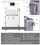 5in1 TÖBBFUNKCIÓS KOZMETIKAI KÉSZÜLÉK  Víz- és oxigénsugaras tisztítás, ultrahangos hatóanyag bevitel, rádiófrekvenciás bőrfeszesítés, oxigéndús vízpermetezés, hideg-meleg vasalás - ELKON ELKONcosmetic Kft.