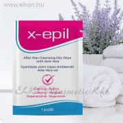 Gyantázás utáni olajos törlőkendő Aloe Verával 1db - X-Epil ELKONcosmetic Kft.