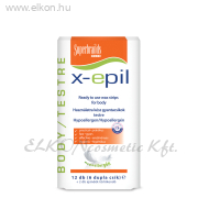 Használatrakész gyantacsík testre - Hypoallergén 6x2db - X-Epil