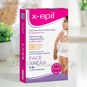 Használatra kész prémium gélgyantacsíkok arcra - 12db - X-Epil ELKONcosmetic Kft.