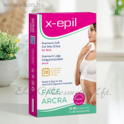 Használatra kész prémium gélgyantacsíkok arcra - 12db - X-Epil ELKONcosmetic Kft.