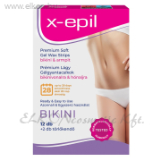 Használatra kész prémium gélgyantacsíkok bikini-hónalj - 12db - X-Epil ELKONcosmetic Kft.