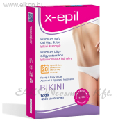 Használatra kész prémium gélgyantacsíkok bikini-hónalj - 12db - X-Epil ELKONcosmetic Kft.