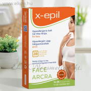 Használatra kész hipoallergén gélgyantacsíkok arcra - 12db - X-Epil ELKONcosmetic Kft.