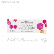 Rózsaszín Csillámkocka 3 x 13ml - Supernova ELKONcosmetic Kft.