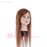 Babafej hosszú, valódi barna hajjal - 55cm - Salon Tools