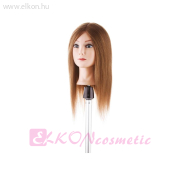 Babafej egyforma hosszú, valódi hajjal 40 cm - Salon Tools