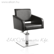 Hair Confort fekete fodrász szék - négyzet talppal - Xaniservice