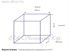 HIDRAULIKUS BILLENTHETŐ TETOVÁLÓ SZÉK 210C - E-SHOP ELKONcosmetic Kft.