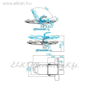 KEZELŐSZÉK ELEKTROMOS 3 MOTOR 709A SZÜRKE PEDIKŰRÖS - E-SHOP ELKONcosmetic Kft.