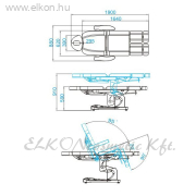 KEZELŐSZÉK ELEKTROMOS 3 MOTOROS 709AS FEHÉR PEDIKŰRÖS - E-SHOP ELKONcosmetic Kft.