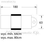 KEZELŐSZÉK HIDRAULIKUS BURKOLT LÁBAZATTAL 234 - E-SHOP ELKONcosmetic Kft.