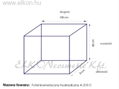 KEZELŐSZÉK HIDRAULIKUS PEDIKŰRÖS BILLENTHETŐ 210C SZÜRKE - E-SHOP ELKONcosmetic Kft.