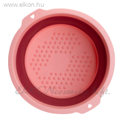 PEDIKŰR LÁBÁZTATÓ TÁL ÖSSZECSUKHATÓ MASSZÍROZÓ GYÖNGYÖKKEL RÓZS. - E-SHOP ELKONcosmetic Kft.