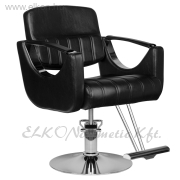 Hair Diamond fekete fodrász szék - négyzet talppal - Xaniservice