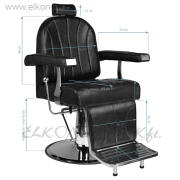 HAIR SYSTEM PUMPÁS BARBER SZÉK SM138 FEKETE - E-SHOP ELKONcosmetic Kft.