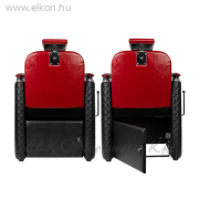 GABBIANO BERNARDO BARBER SZÉK FEKETE-PIROS - E-SHOP ELKONcosmetic Kft.