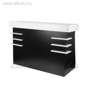 GABBIANO RECEPCIÓS PULT SZÉNFEKETE-FEHÉR - E-SHOP