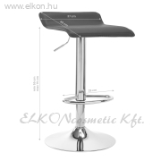 GÁZRUGÓS BÁRSZÉK QS-B08 SZÜRKE - E-SHOP ELKONcosmetic Kft.