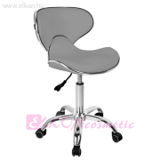 HÁTTÁMLÁS GÁZRUGÓS MUNKASZÉK Q-4599 SZÜRKE - E-SHOP