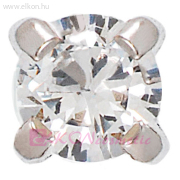 3mm Karmos Cubic Cirkónia, Natúr Fülbevaló - STUDEX