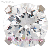 5mm Karmos Cubic Cirkónia, Natúr Fülbevaló - STUDEX
