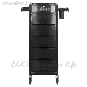 Gabbiano fodrász kellékeskocsi FT65-A Fekete-Fehér - E-SHOP ELKONcosmetic Kft.