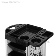 Gabbiano fodrász kellékeskocsi X11-9 Fehér mintás - E-SHOP ELKONcosmetic Kft.