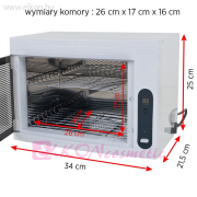 UV-C 2 tálcás, időzíthető sterilizáló eszközfertőtlenítő 9L - E-SHOP ELKONcosmetic Kft.