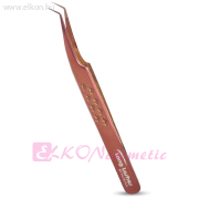 Pro Fiber Volume csipesz - Keskeny fejű, Bronz - Long Lashes