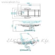 KEZELŐÁGY, ELEKTROMOS 4 MOTOROS 708A FEHÉR - E-SHOP ELKONcosmetic Kft.