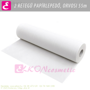 PAPÍRLEPEDŐ ÁGYTAKARÓ 50mx60cm ORVOSI 21,2g/m, hófehér, 100% tiszta cellulóz, 31cm-enként perforálva - PEP