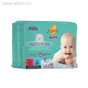Baby Nedves Popsitörlőkendő Multipack - Illatmentes 3X52Db - JimJams