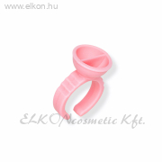 Osztott Ragasztótartó Gyűrű - Rózsaszín (10Db) - Long Lashes