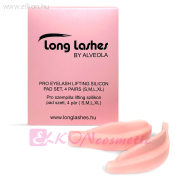 Pro Szempilla Lifting Szilikon Pad Szett, 4 Pár (S,M,L,Xl) - Long Lashes