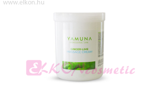 Zsíros masszázskrém gyömbér-lime illattal 1000ml - YAMUNA